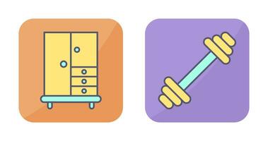 Closet and Gym Icon vector