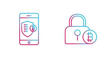 Shield and Lock Icon vector