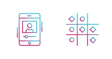 log and Tic Tac Toe Icon vector