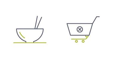 food and cancel order Icon vector