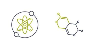 Proton and Molecule Icon vector