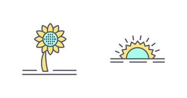 Sunflower and Sunshine Icon vector