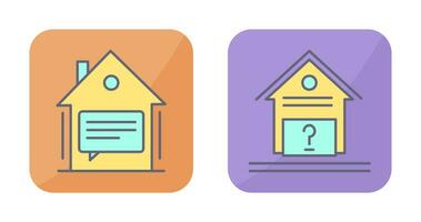 Message and Unknown Icon vector