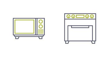 Microwave and Oven Icon vector