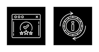 rating and refresh  Icon vector