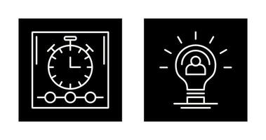 Time and Idea Icon vector