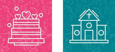 Wedding and Church Icon vector