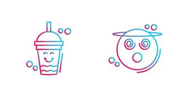 Drink and Dizzy Icon vector