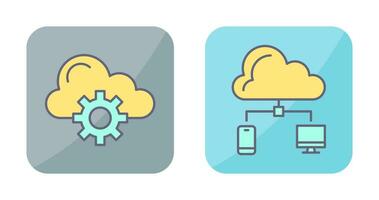 Cloud Computing and Cloud  Icon vector