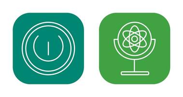 Gyroscope and Power Icon vector