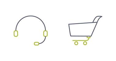 online support and shopping cart  Icon vector