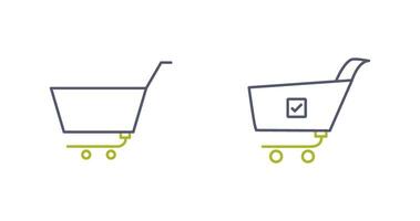 empty cart and confirm order  Icon vector