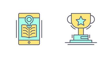 Library and Prize Icon vector