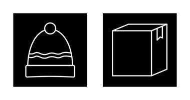 Hat and Box Icon vector