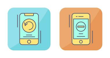 Restart and Remove Icon vector