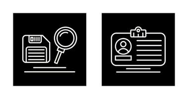 search and id dard Icon vector