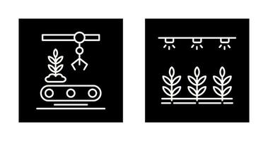 Conveyor and Irrigation  Icon vector