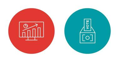 Statistics and Vote Icon vector