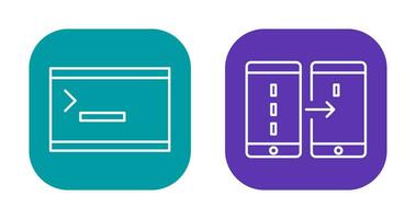 console and data transfer Icon vector