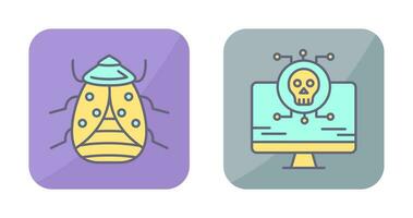 Bug and Virus Icon vector