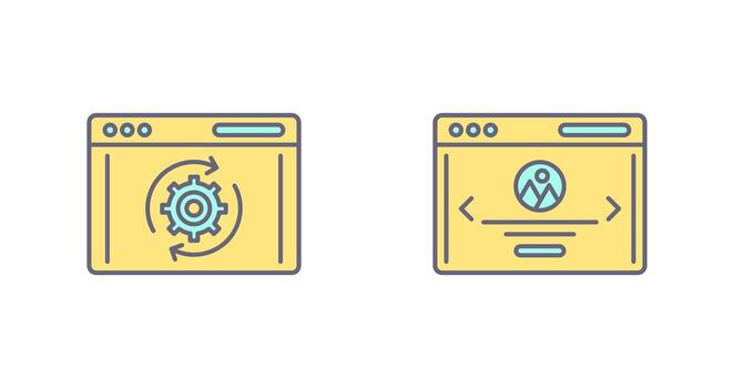 Recovery and Web Page Icon vector