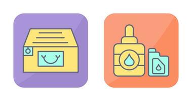 File Cabinet and Ink Cartridge Icon vector