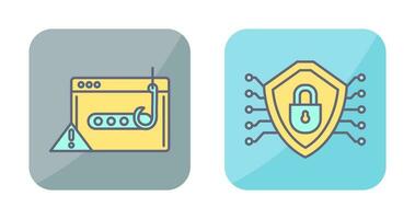 Phishing Password and Security Icon vector