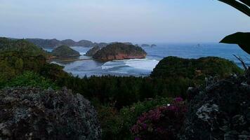 schön Aussicht von Insel Strand video