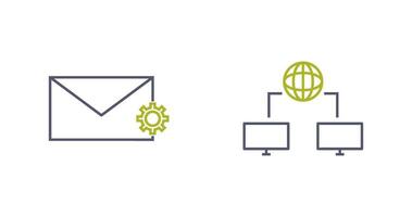 message setting and internet connectivity  Icon vector