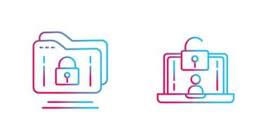 Folder and Access Icon vector