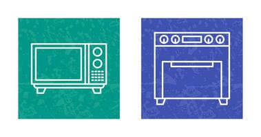 Microwave and Oven Icon vector