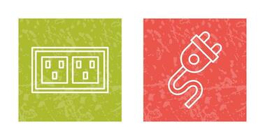 Socket and Plug Icon vector