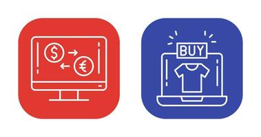 Currency Exchange and Buy Icon vector