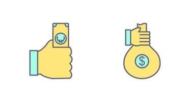 casg and money sharing  Icon vector