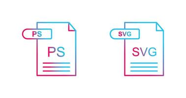 PS and SVG Icon vector