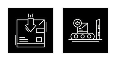 return and delivery Icon vector