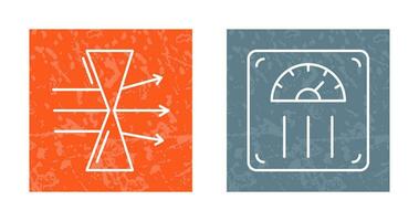 Dispersion and Weight Scale Icon vector