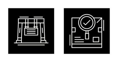 search and crane Icon vector