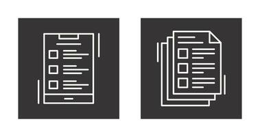 List and Notes Icon Icon vector