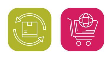 World Shopping and Product Icon vector