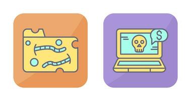 Worm and Online Fraud Icon vector
