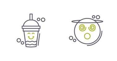 Drink and Dizzy Icon vector