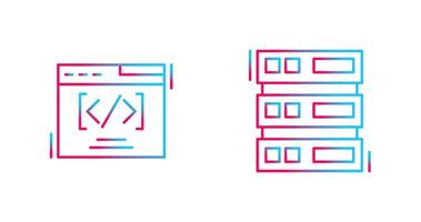 Web Coding ND Server Icon vector