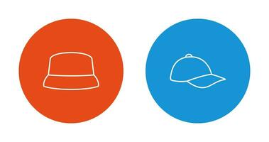 Hat and athletic Icon vector
