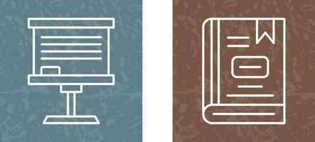 Board and Book Icon vector