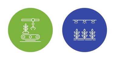 Conveyor and Irrigation  Icon vector