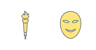 Museum Torch and Ancient Icon vector