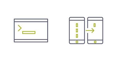 console and data transfer Icon vector