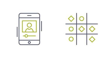 log and Tic Tac Toe Icon vector