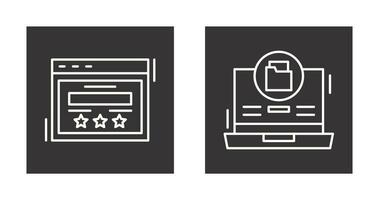 Rating and Data Storage Icon vector